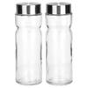 Large Salt Shaker Pepper Shaker Set Containers for Salt Pepper Glass 170 Ml