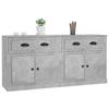 Buffet - Maison Exclusive - 2 pièces - Gris béton - Bois d'ingénierie