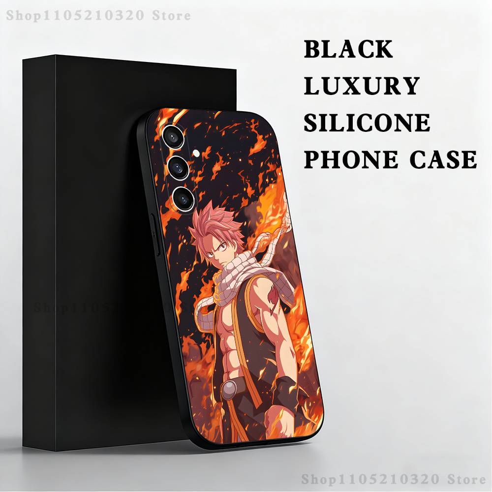

Fairy Tail N-Natsu Phone Case For Samsung S 25,24,23,22,30,21,10,9,Ultra,Plus,Lite,FE,4,5 G Black Soft Case SamsungS8