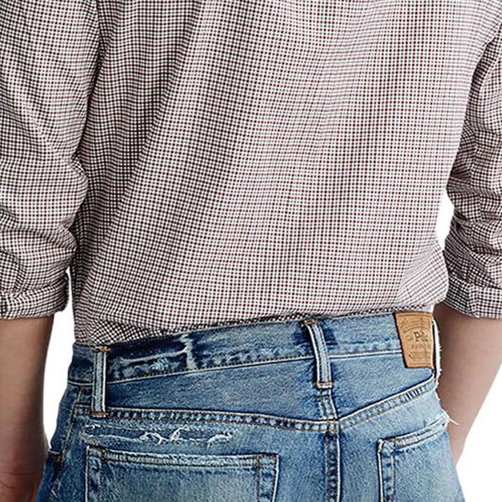 Camicia a quadri a maniche lunghe monopetto con logo Small Pony ricamato Polo Ralph Lauren Camicie da uomo 710759319-003