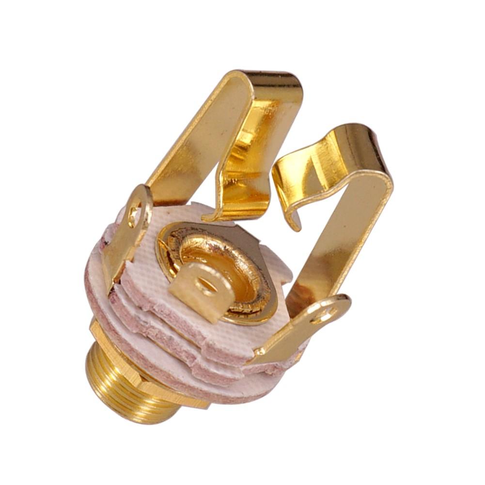 

Compatibility with Active Pickups Electric Guitar Jacks 6 35mm Panel Mount золотой