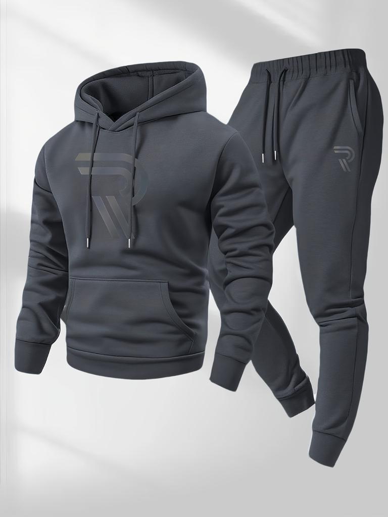 European Size New Casual Fashion Men's and Women's Sweaters, Printed Hoodies and Drawstring Sports Suits Europe and the United States