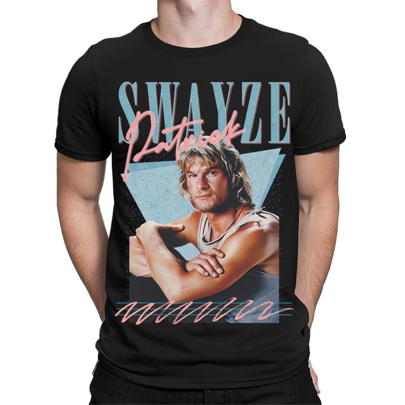

Patrick Swayze 90s Styled Dancer Retro Vintage Unisex T-Shirt S