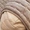 Winter Flannel Solid Color Square Sofa Cover with Plush Cushion Pad One Piece Set for Cozy Home Decor