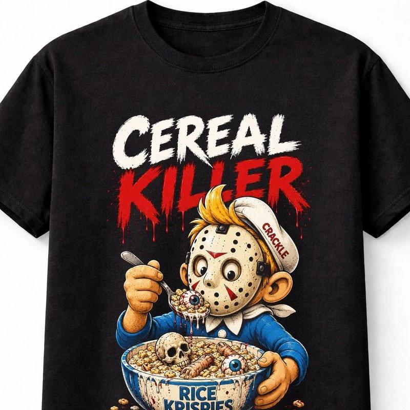 Cereal Killer Horror Rice Krispies Slasher Mascot Unisex TShirt S
