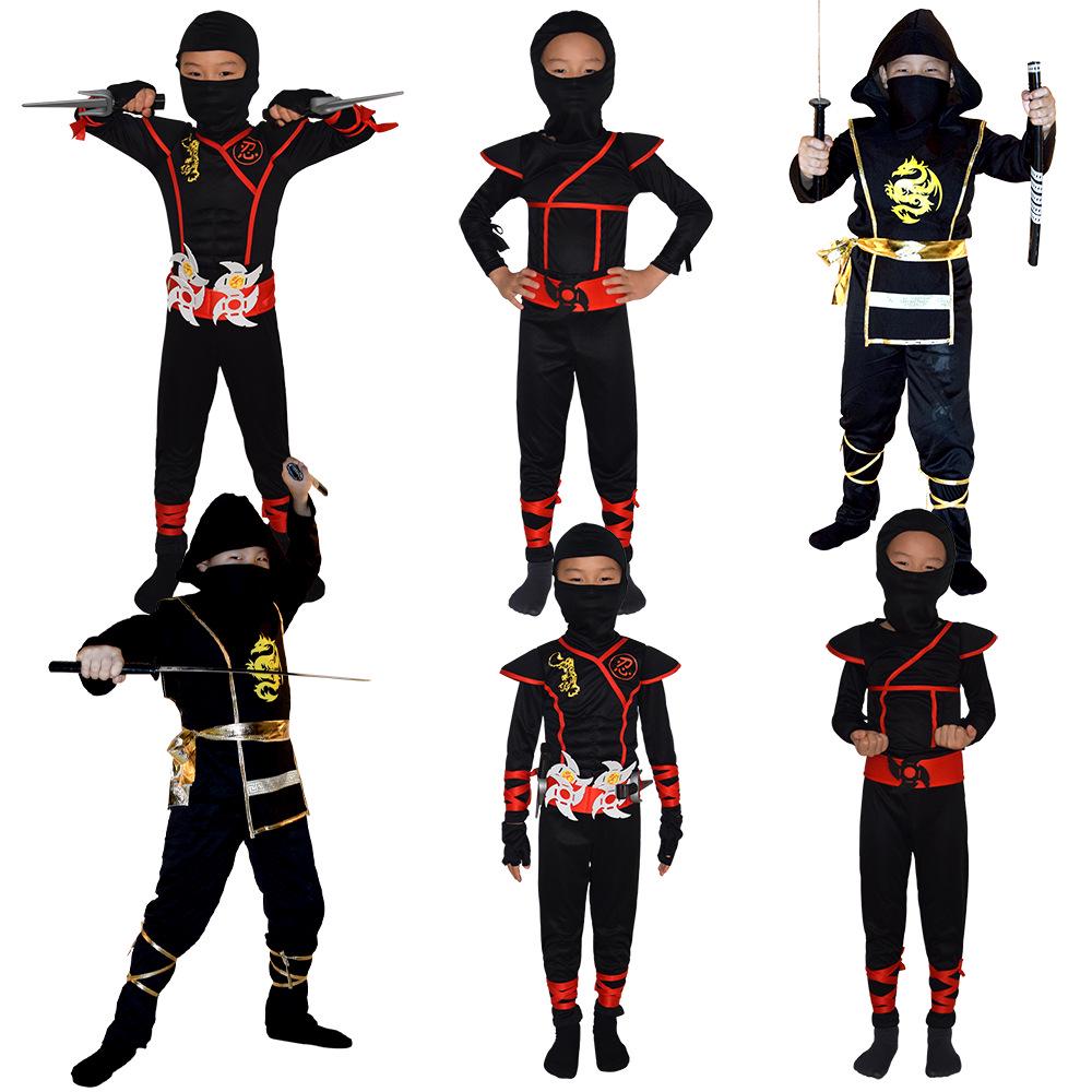 

Halloween Ninja Costume for Kids - Cosplay Japanese Nightwear Small