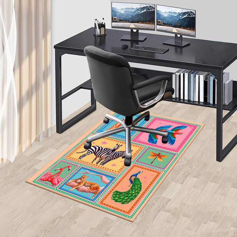 1PC animal pattern Extra Large Non Slip Floor carpet, Office, family, bedroom, Studio Large Area Rug Indoor Rugs, Vibrant Colors