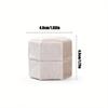 1 Piece Velvet Ring Box - Vintage Hexagonal Fine Jewellery Display Stand Gift Box with Removable Lid for Wedding Proposal (1 Slot)