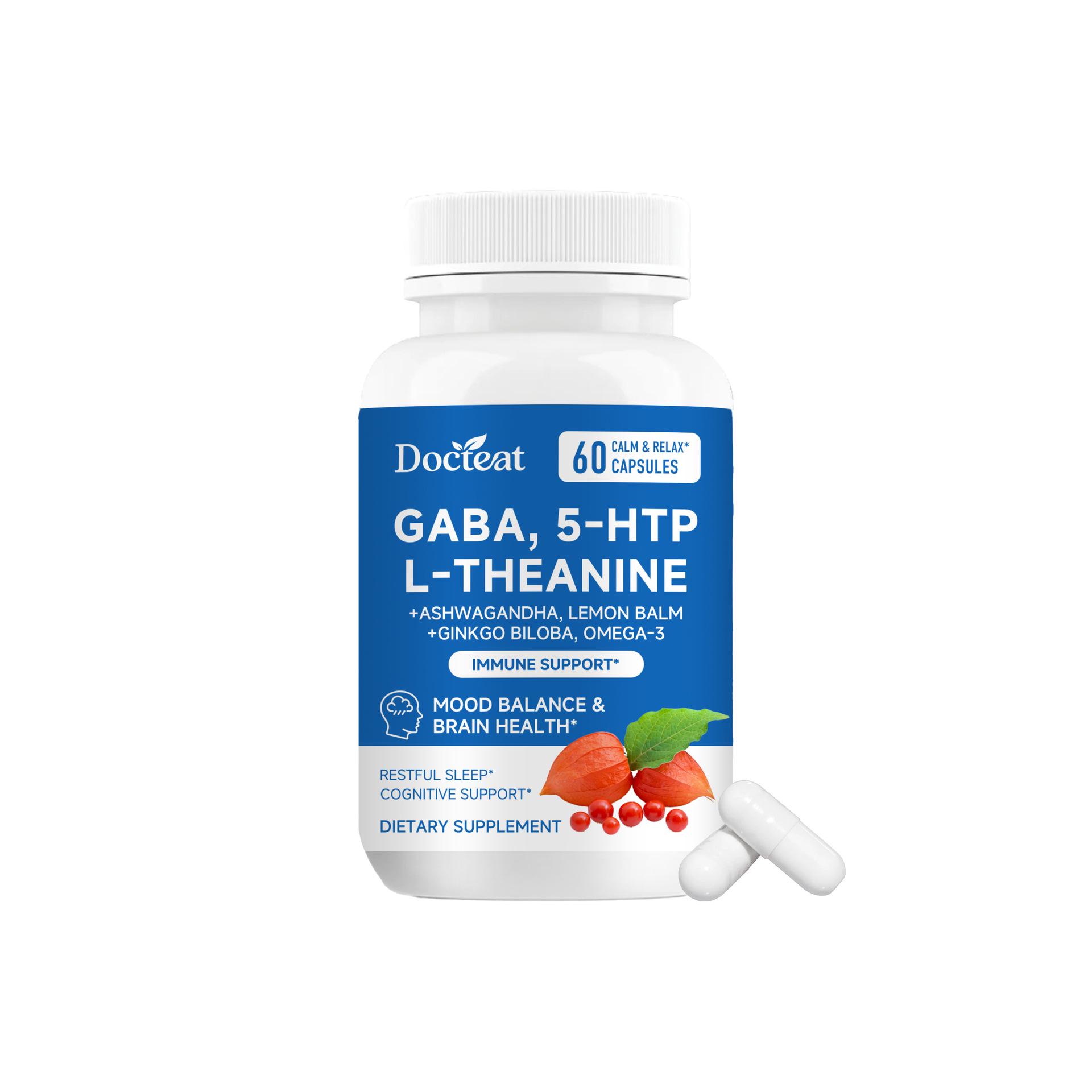 

DOCTEat Gentle Sleep Supplement Capsules for a Peaceful Night s Rest