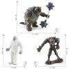 Stunning Pvc Mythical Monster Battle Turtle Snow Werewolf Model For Desk Decor