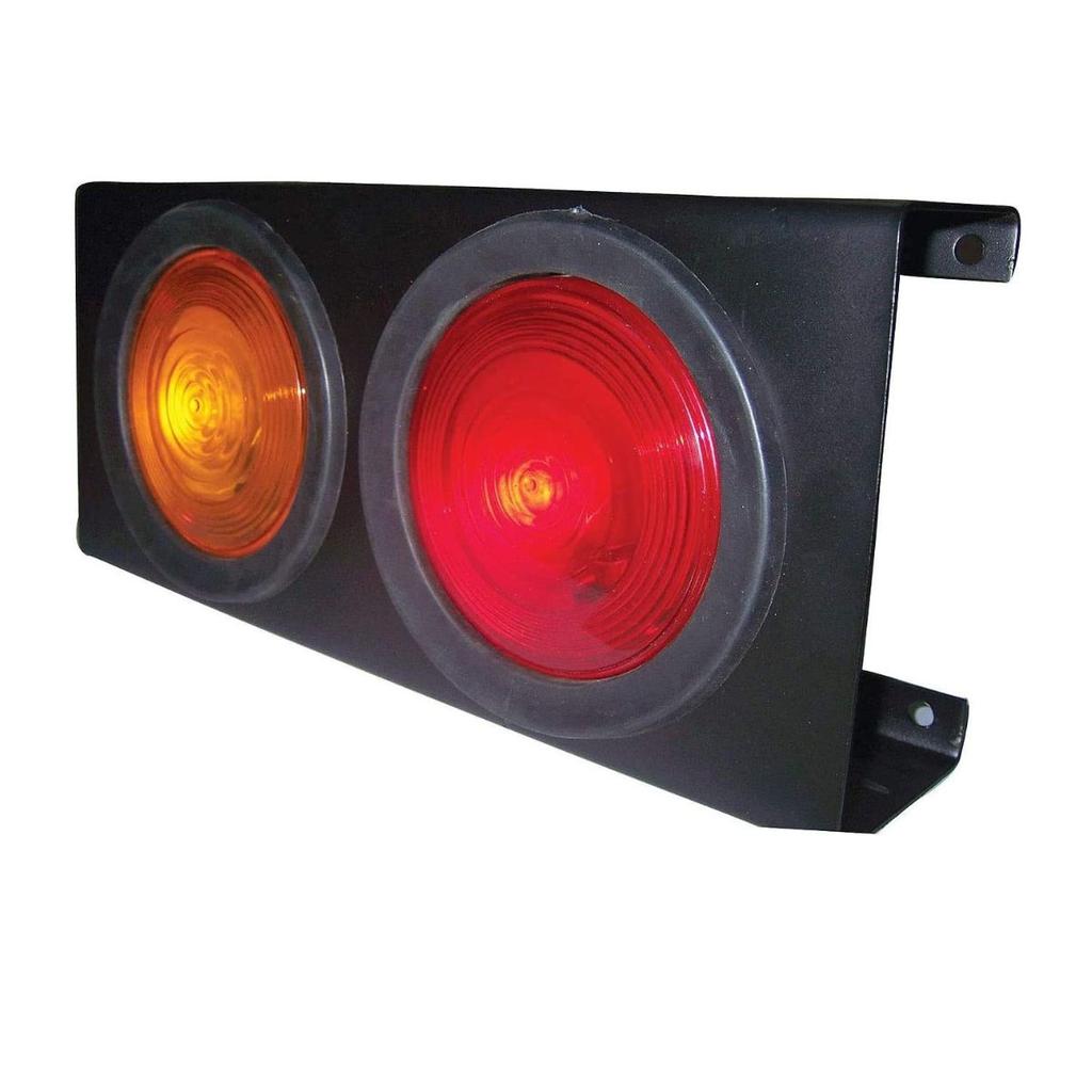 2 Face Rear Light Assembly Tail Lights with Metal Body and 12v Bulbs Suitable for Trucks Trailers Cars Buses Off Road Vehicles and Universal