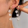 Versatile Pendant Earrings Tassel Flower Earrings Elegant Fringe Hoop Earrings  Stylish Occasions
