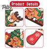 Holiday Wall Accents for Home Wooden Christmas Door Topper Stickers, Seasonal Frame Decoration, L-shaped Corner Sign Decorations Decor, Festive