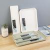 Thickened Plastic Draining Tray Double Deck Fruit Plate Outdoor Tea Tray Kitchen Tableware Drain Tray Plastic Tray