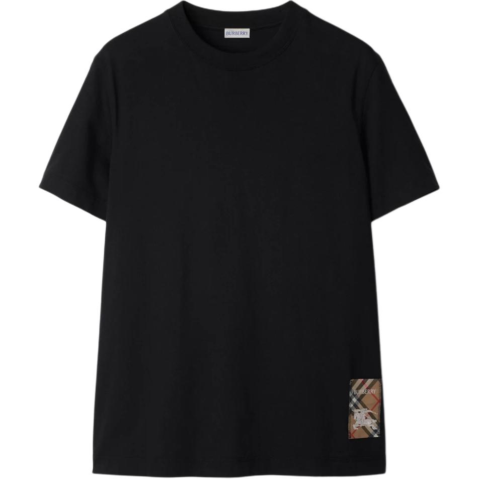 Burberry Check-logo Patch Cotton T-shirt 81048891