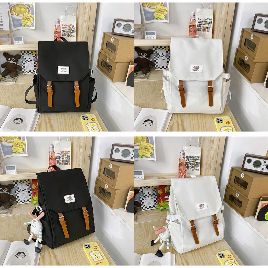 Nylon Casual Backpack For Students With Design And Laptop Compartment