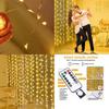 Indoor Usb Led Curtain String Lights With Remote Control For Bedroom And Living Room Decor