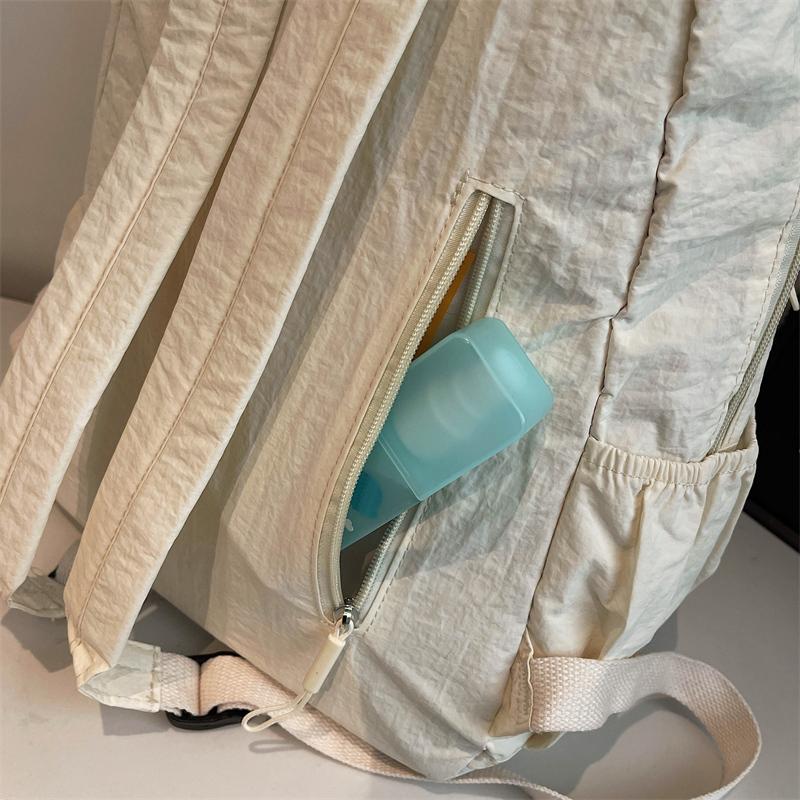 Mochila Ligera de Moda Bolso Diario de Moda Casual Mochila Escolar de Gran Capacidad para Estudiantes Diseño Minimalista para Viajes al Trabajo con Bolsillos Funcionales