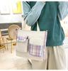 Five-piece Bag Girl Student Plaid Backpack For Junior High School Students