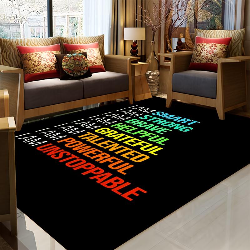 1pc Non-Slip Machine Washable Polyester Door Mat Rug Tapestry for Hallway Aisle Living Room Bedroom Foyer Outdoor Patio Garden Courtyard