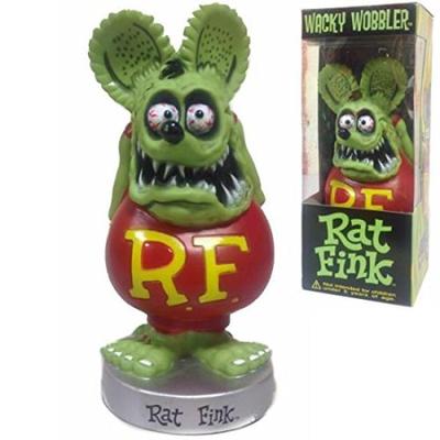FUNKO Wacky Wobbler RAT FINK (Verde) Rat Fink cabeça balançando boneco balançando figura Rat Fink RF