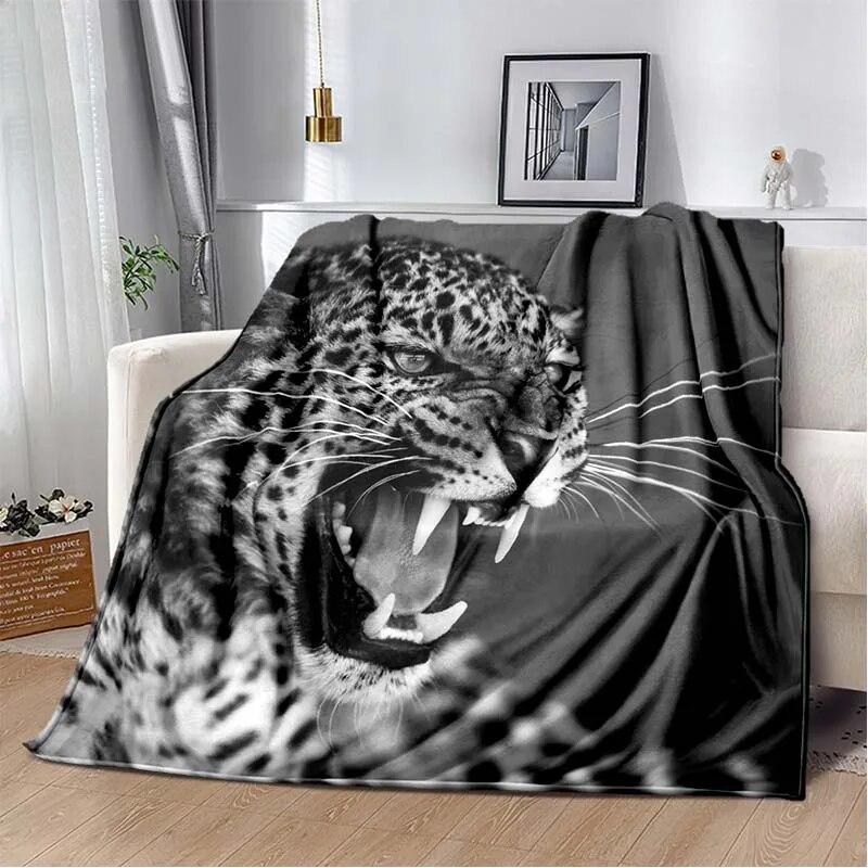 3d Tier Gepard Leopard Cartoon Blanket for Bed Picnic Blanket Sofa Thin Blanket Air Conditioning Blanket Customized Blankets