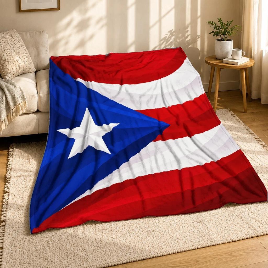 Puerto Rico Coral Fleece Blanket