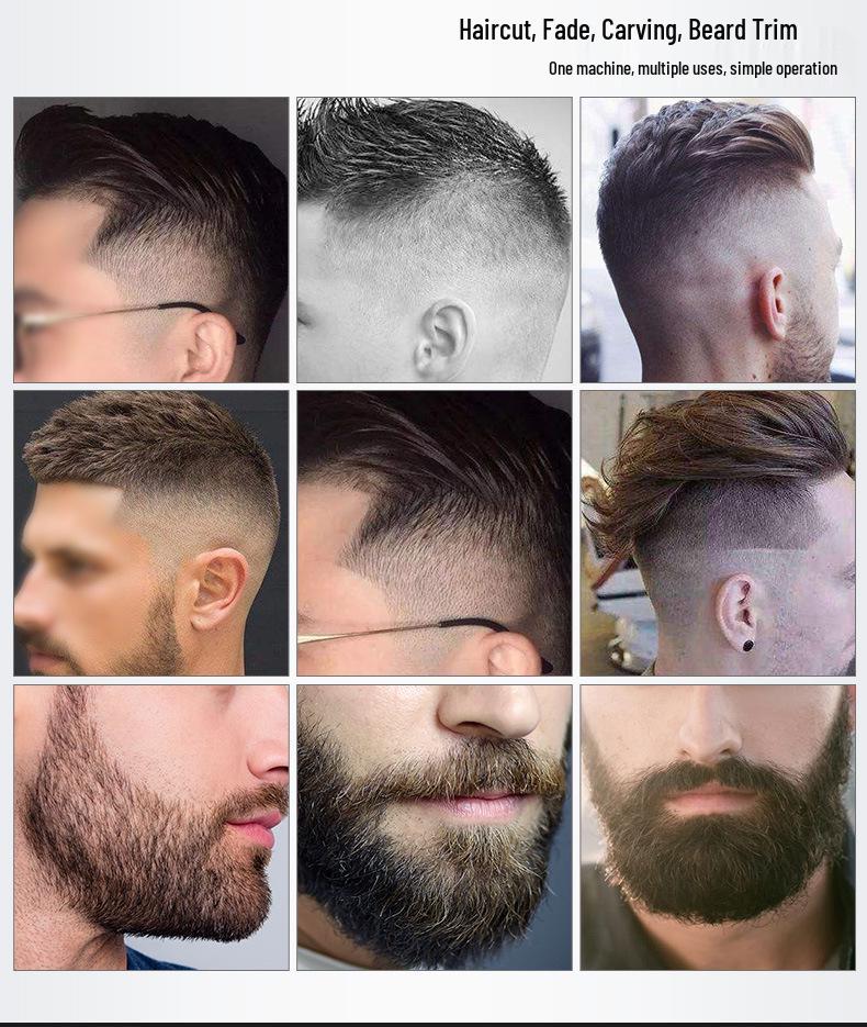 Akıllı Çift Elektrikli Saç Kesme Makinesi Seti - Anne ve Çocuk İçin - Büyük ve Küçük, Type-C Şarjlı ve Dijital Ekranlı