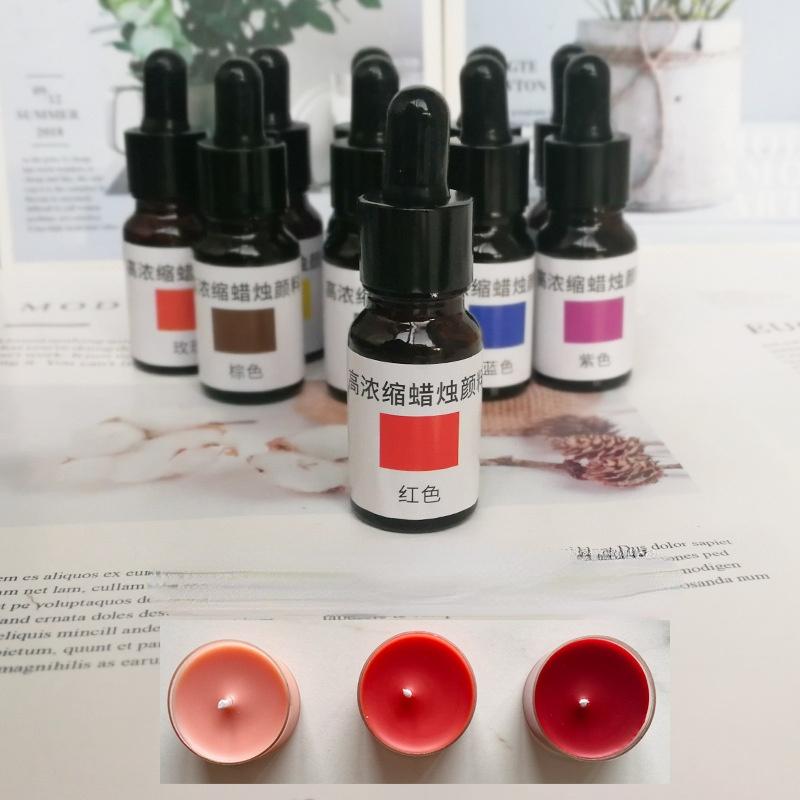 10ml High-concentration Dye Liquid Candle Special Pigment Diy Material Scented Candle Coloring Pigment Candle Making Supplies