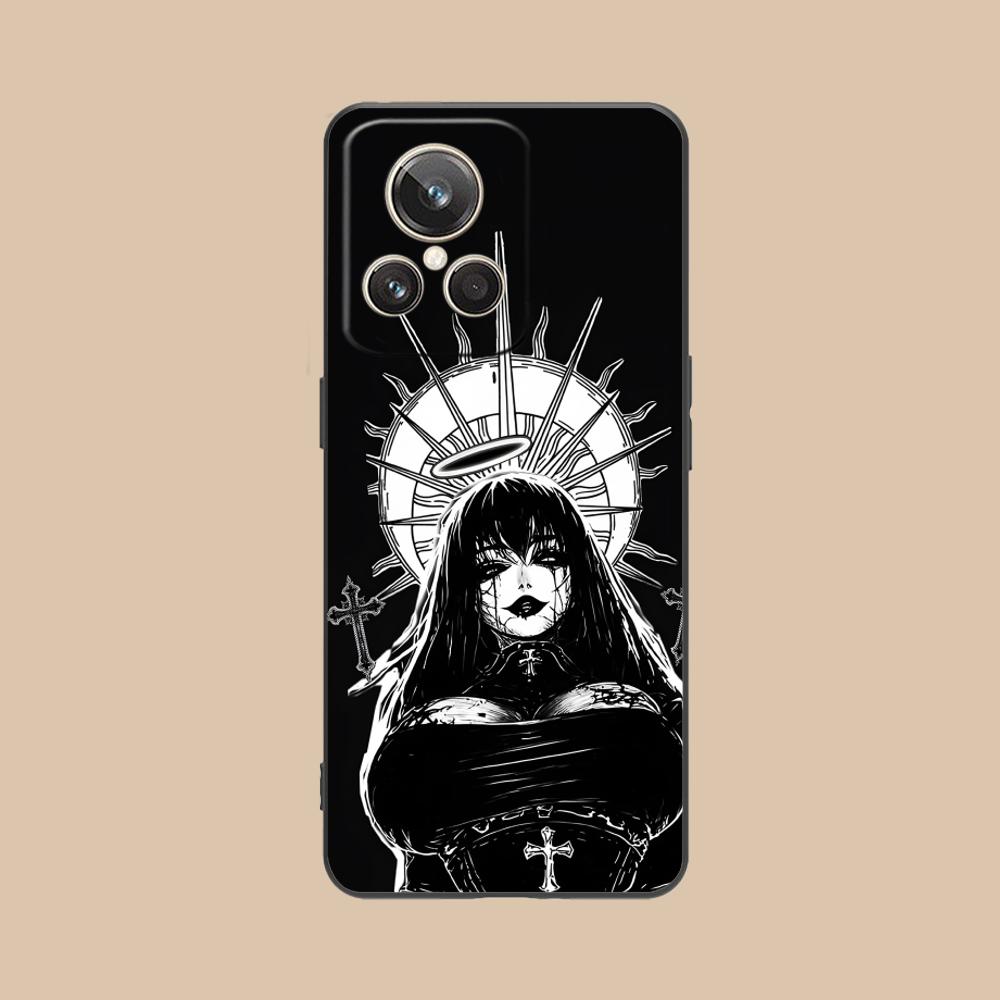 Terror Gothic Art Mobile Phone Case for Realme 15 14 13 12 11 10 9 Pro Plus T I Lite 5G Colorful Printing Cover Luxury Cover