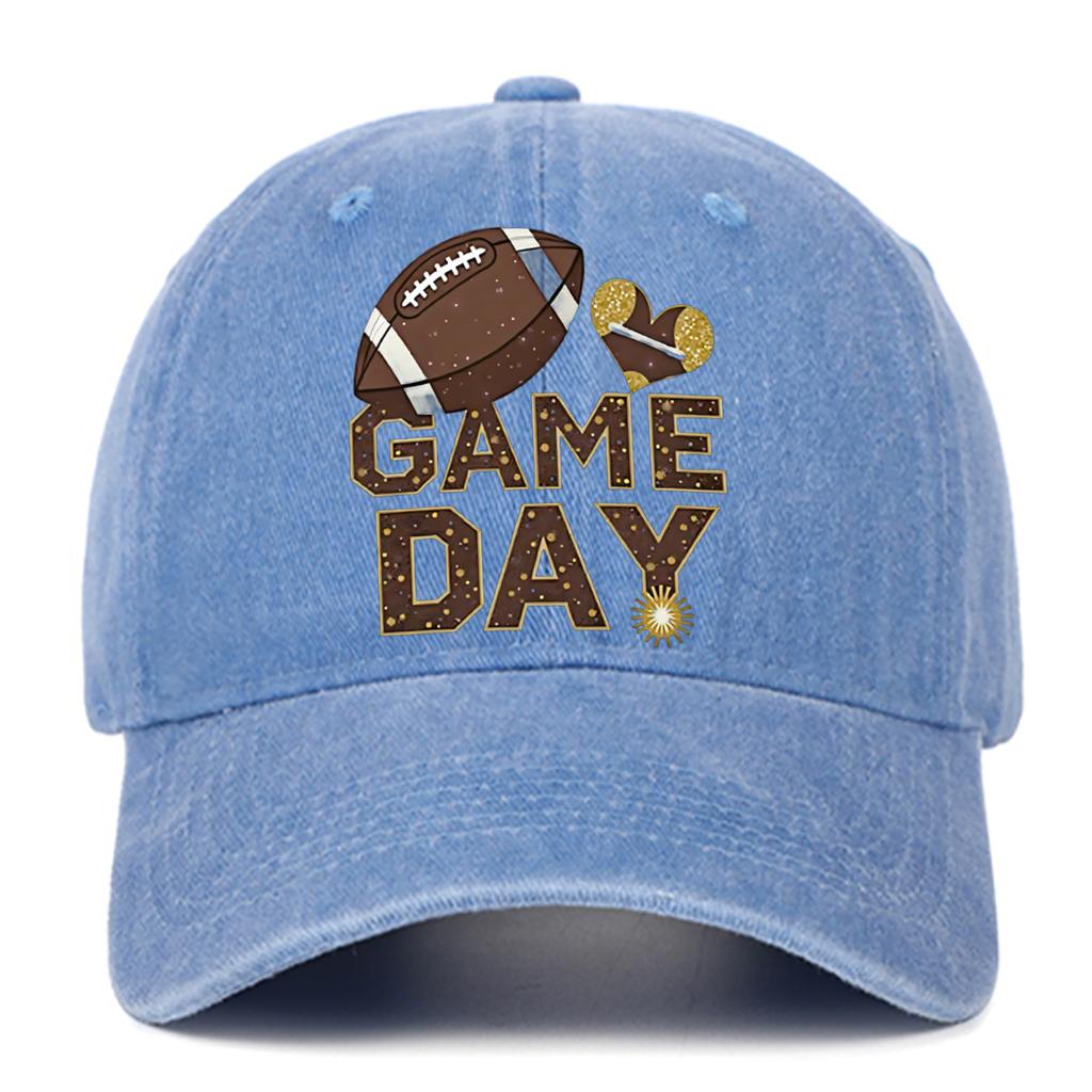 Men's and women's rugby printed baseball caps, outdoor sun protection hats suitable for daily wear and sports leisure,adjustable