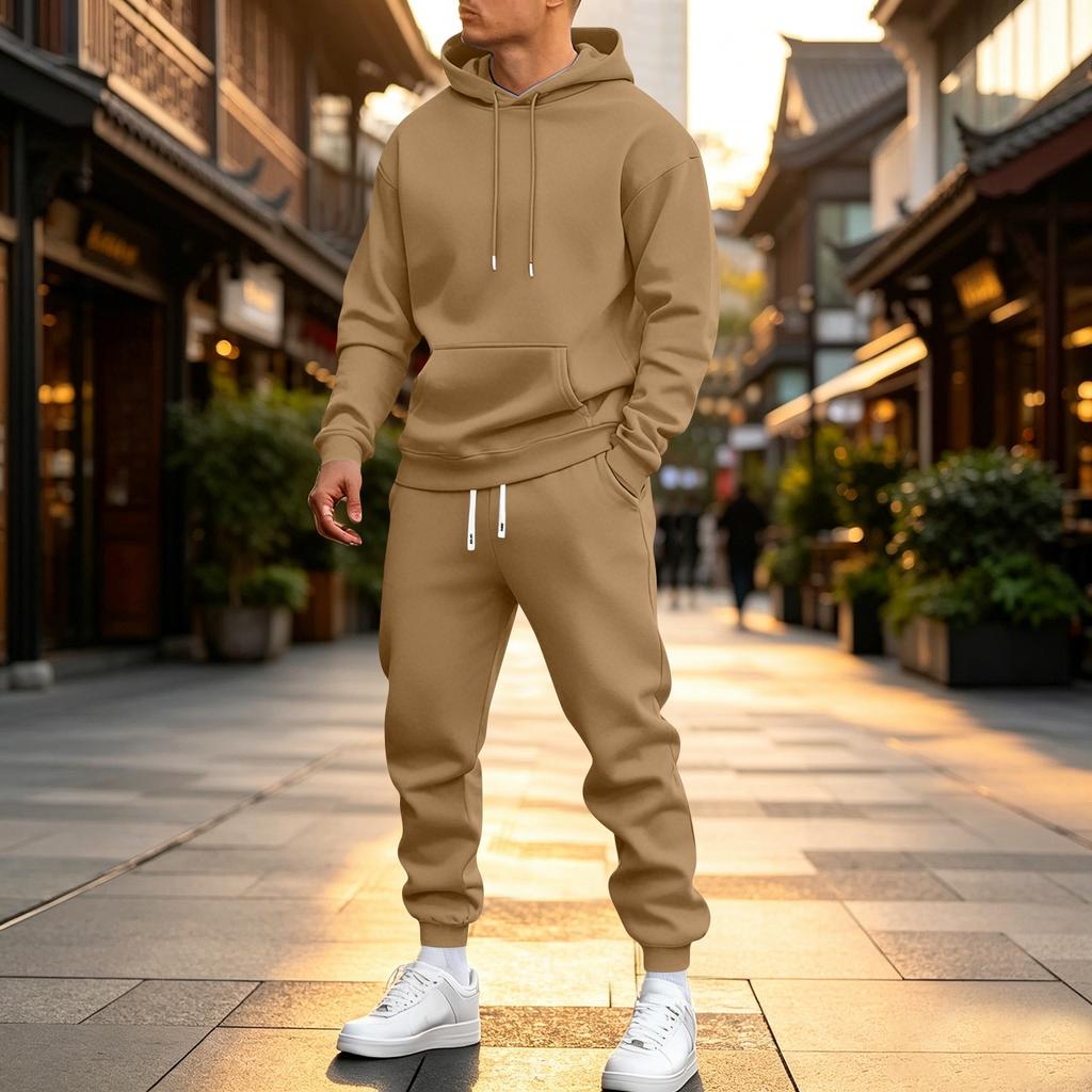 Ensemble Sweat à capuche et Jogging Colorés pour Homme Décontracté Athlétique Deux Pièces
