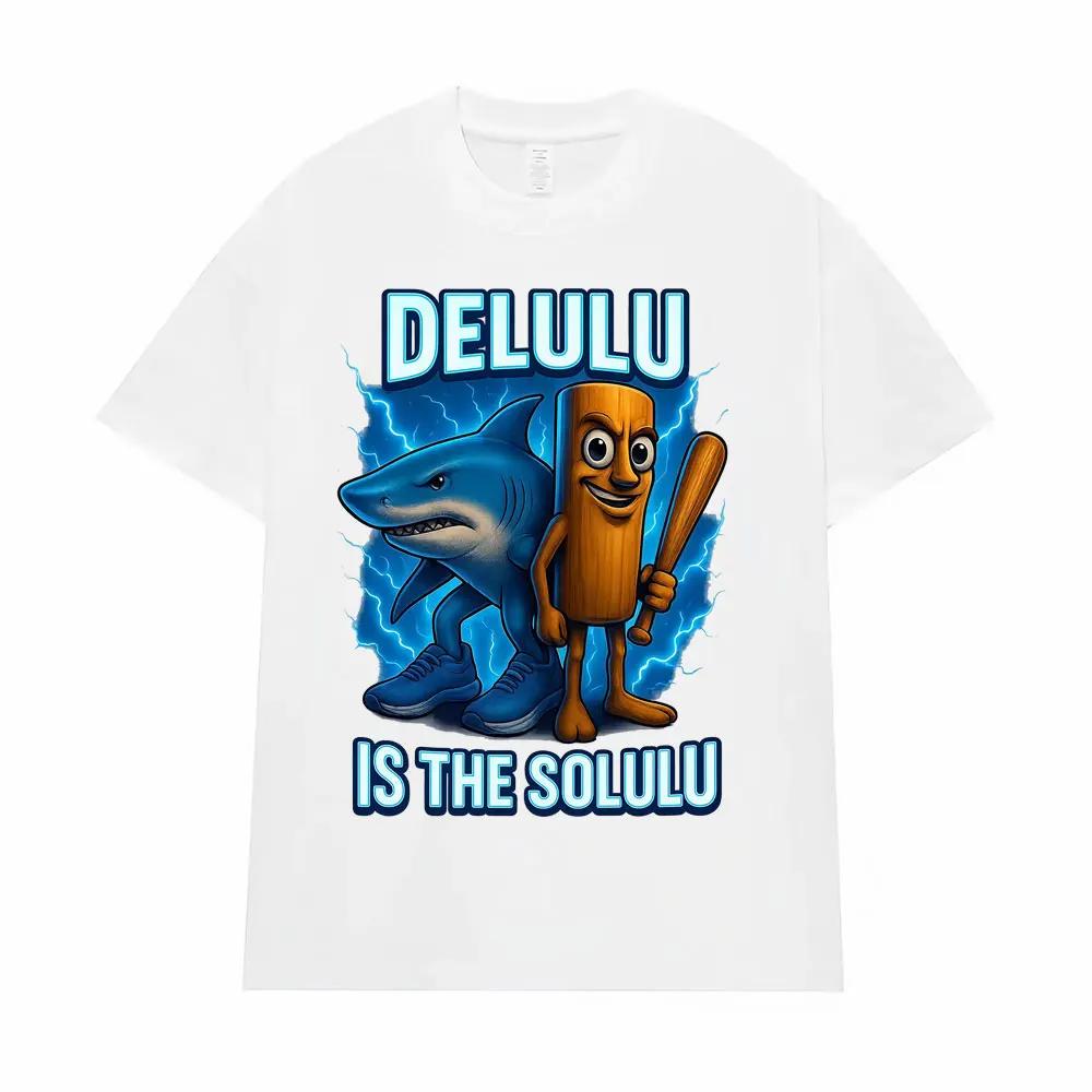 Tung Tung Sahur and Tralalero Tralala Meme T-shirt Fun Italian Brainrot T-shirt Women's Fashion Casual T-shirt