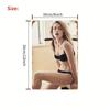Vintage Metal Tin Sign 8x12 Inch Sexy Girl Wall Art for Living Room Decor