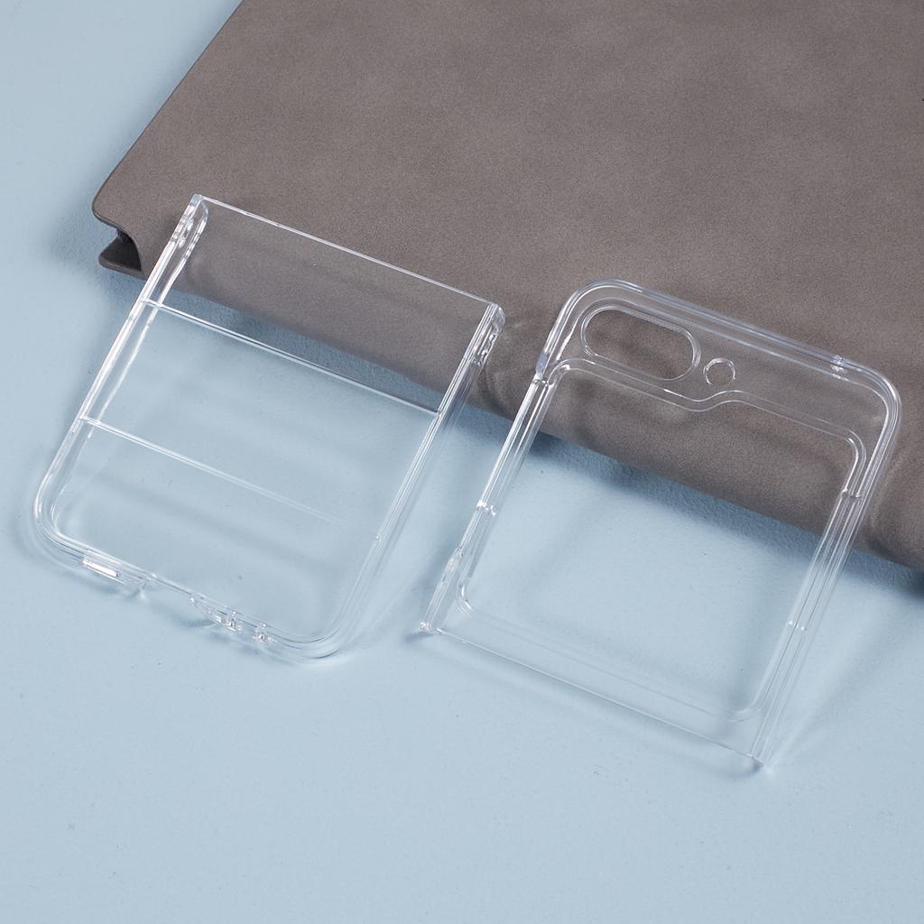 For Samsung Galaxy Z Flip5 5G Clear Phone Case Anti-Scratch Hard PC Back Cover