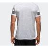 adidas T Shirts Men's White Crew Neck Moderate Straight Fit BK6126