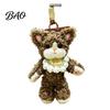 Soft Polyester Cat Pendant Plush Pendant, Cute Fuzzy Curly Kitten Charm, Decorative Keychain Stuffed Animal Backpack Gift for Lovers Bags