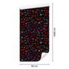 Neon Glitter Hearts Wallpaper Black, Burgundy and Maroon 50x1000