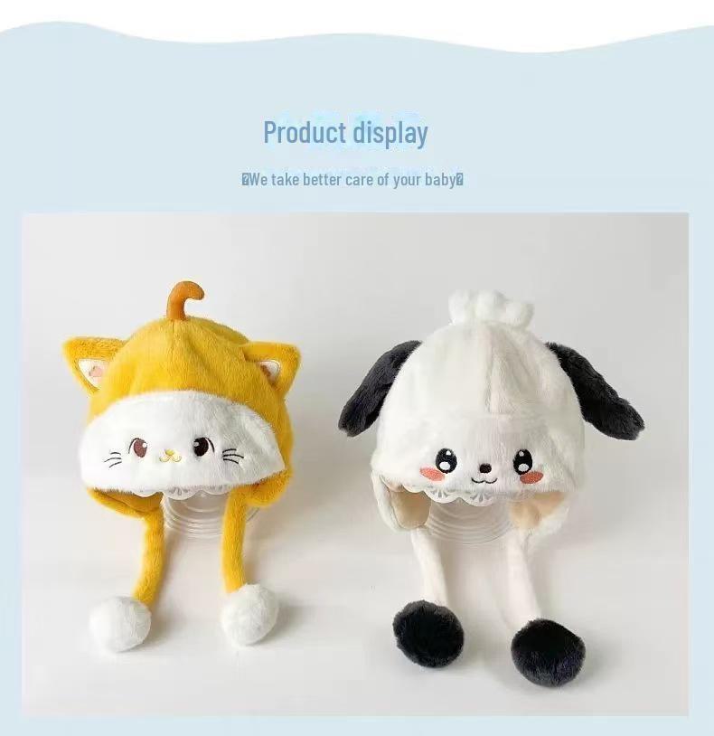 Autumn/Winter Baby Ear Protection Lei Feng Hat - Thick, Warm, Cute Cartoon Design for Boys and Girls