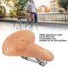 Vintage Classic Style Cow Leather Bicycle Saddle Retro Bicycle Cushion with Springs for Outdoor Cycling