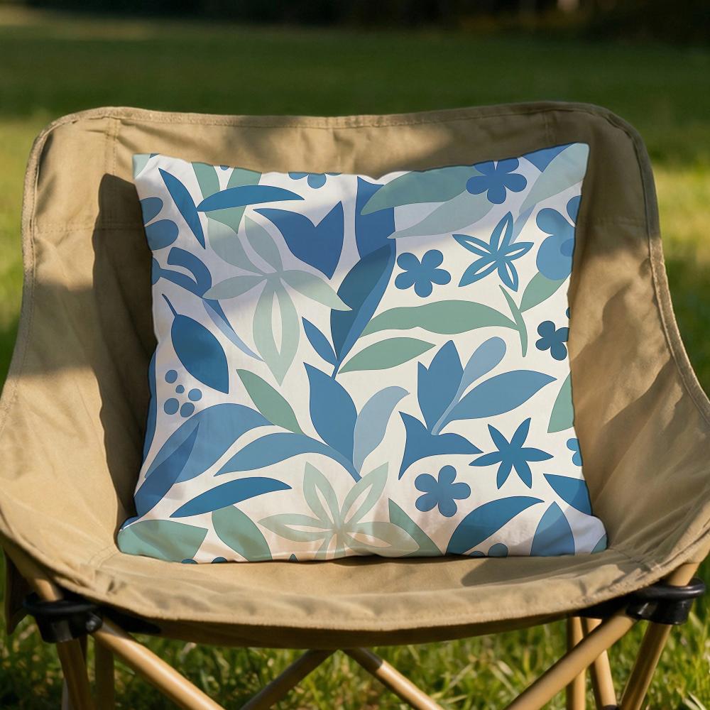 Lush Leaves Cushion Cover Soft Reversible  Durable Pillow Cover  MultiScene Use for Home  Car Daily Comfort