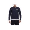 Emporio Armani EA7 Solid Color Crew Neck Long Sleeve T-Shirt Men Tops Blue 8NPT55PJM5Z1578