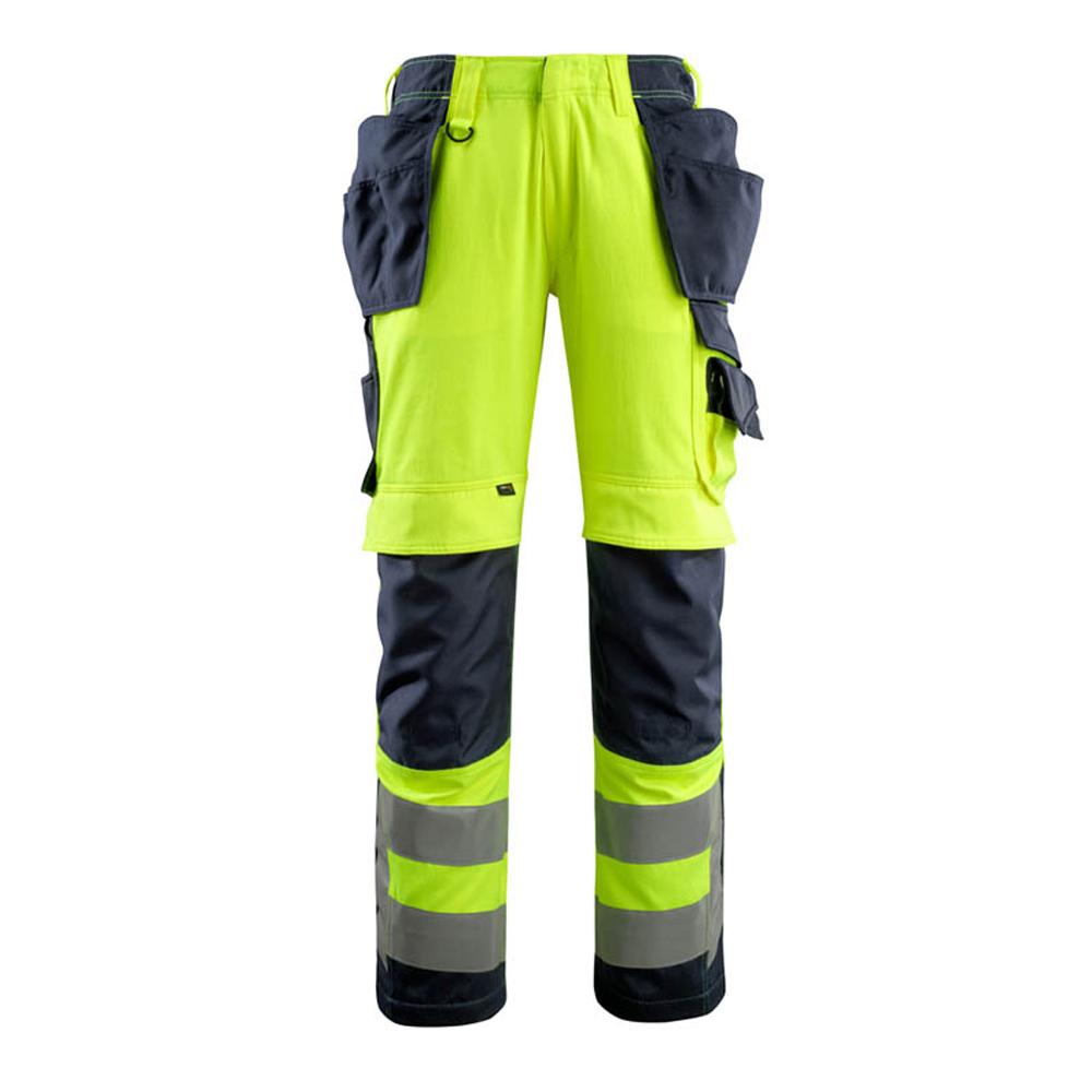 Mascot Mens Safe Supreme Wigan Hi-Vis Holster Pocket Work Trousers