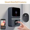 Smart WiFi Doorbell, Built-in Battery - Wireless Security Camera, Easy Home Monitoring, Home Security, Stylish Black Design, Advanced Audio Technology