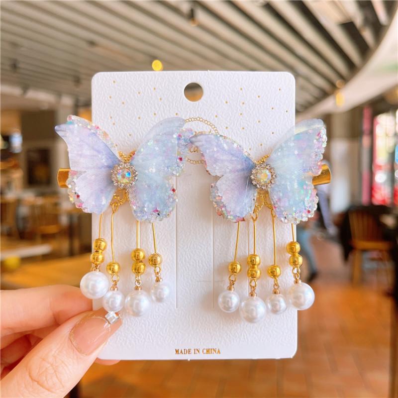 Antyczna zawieszka z frędzlami, spinka do włosów, akcesoria dziewczęce