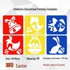 Children's Educational Painting Stencils: DIY Plastic Templates for Early Education