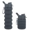 New Portable Silicone Water Bottle Retractable Folding Coffee Bottle Cups E Outdoor Travel Tools Collapsible Sport Bottles