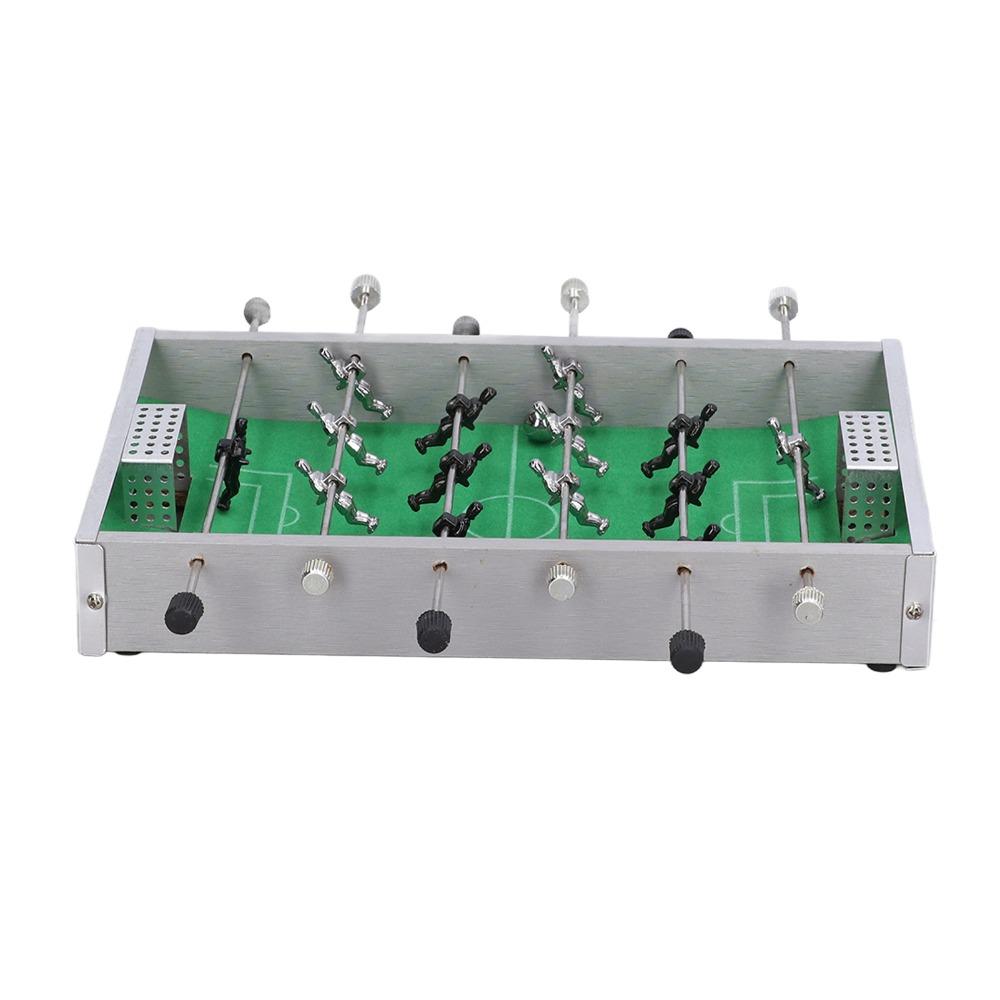 Mini desktop size Table Football Machine Aluminum wooden material Interactive design Desktop Foosball Portable structure