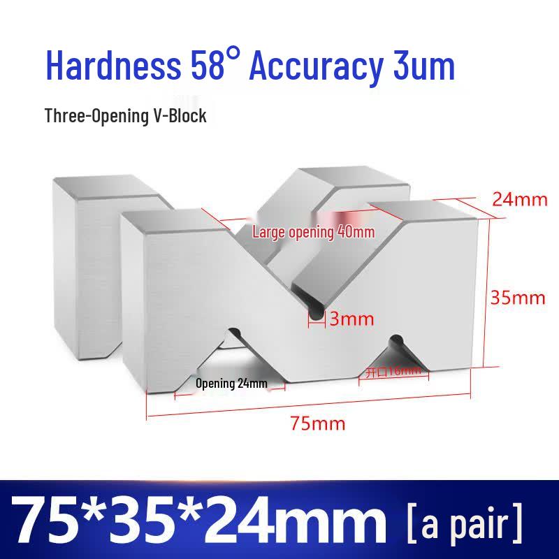 Precision Steel V-Block Set