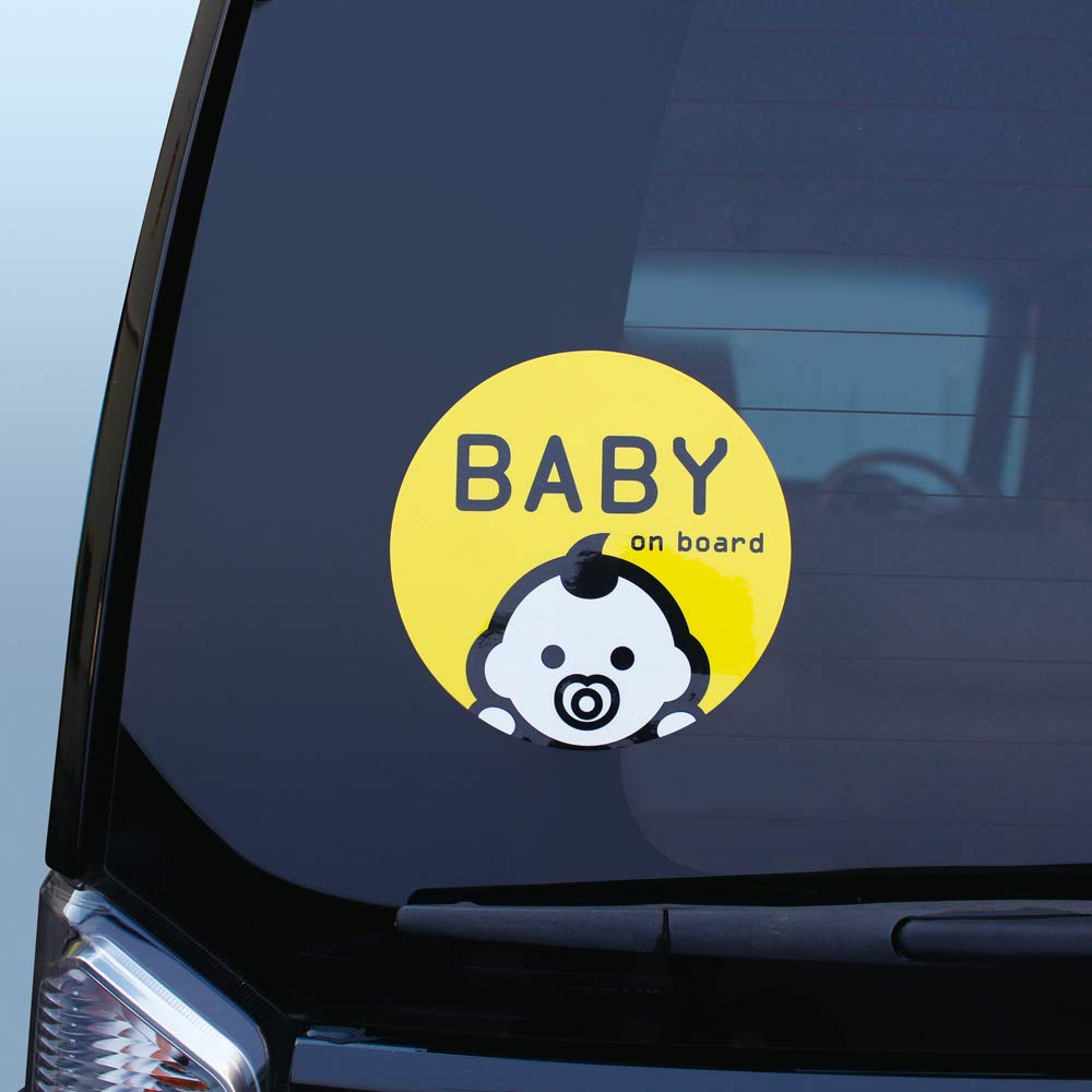 Tsuchiya Yac Car Interior Sign Mark Baby Sign Sticker Round TS-273